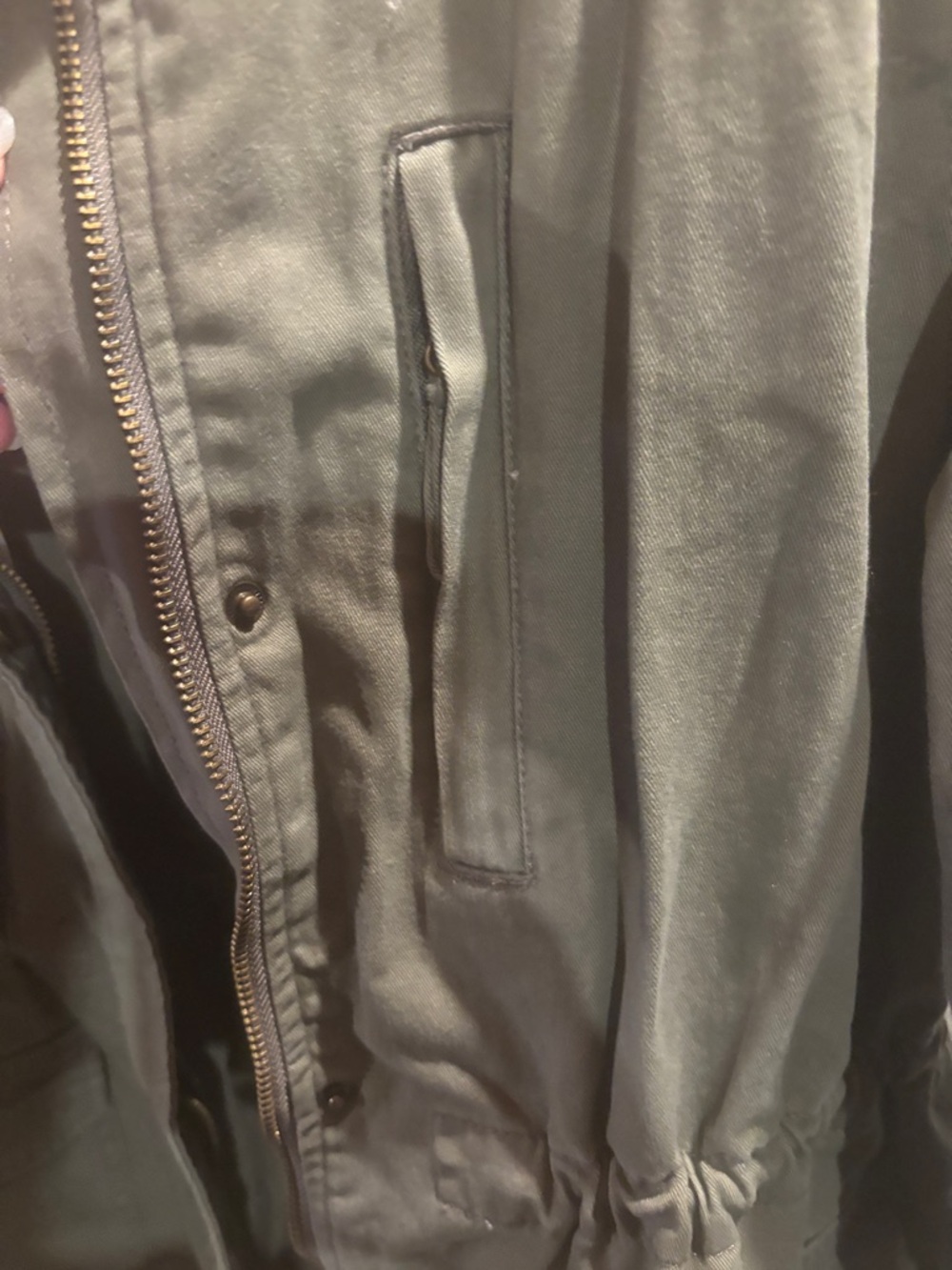 ana Olive Green Utility Jacket - Picture 3 of 5